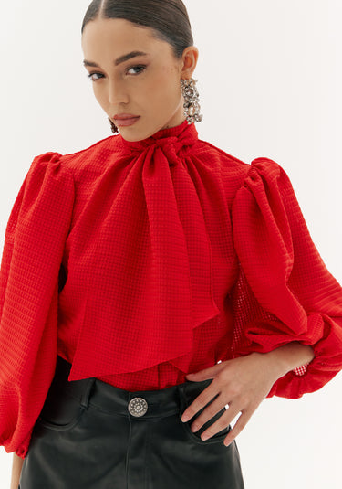 502BL006514 AMARANTE BLUSA GOLA ALTA VERME