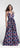 502VE003055 - LP VESTIDO LONGO AZUL C/ESTAN.CORDA