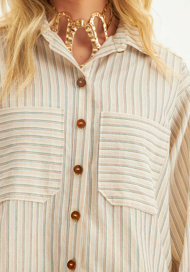 502CA001083 LP LONG STRIPED SHIRT