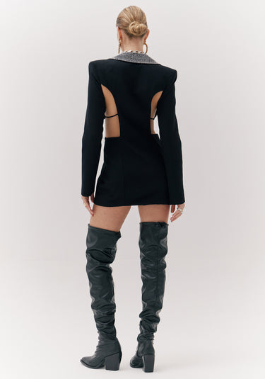 502VE007765 - VESTIDO BLAZER CURTO AMARANTE