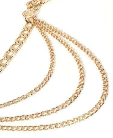 310526-5 IMPORTADO CINTO ELEGANTE CORRENTE DOURADA