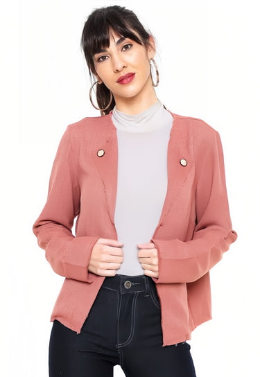 181083 Long Blazer with Moikana Button