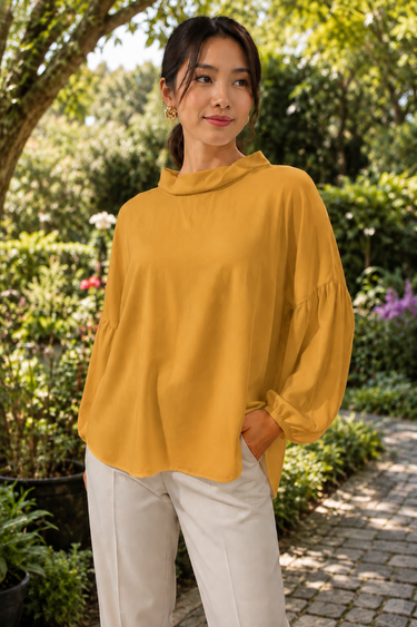 SX10 - BLUSA OMBRO DESSCOLADO LACO COSTAS SAX
