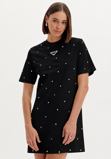 502VE009968 - LP VESTIDO COM APLICAÇÃO SPIKES