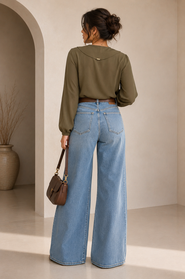 BLU34302 - DIMY BLUSA MANGA LONGA GOLA XALE