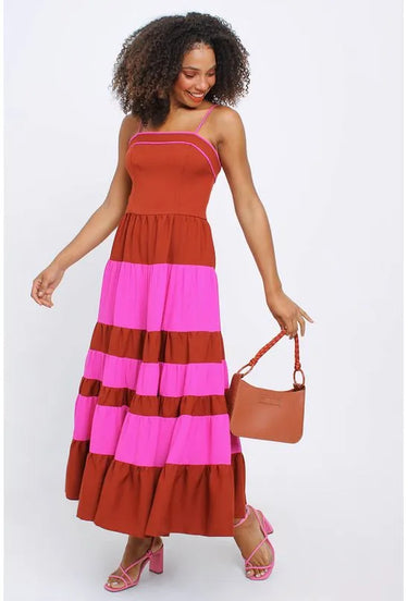 502VE005151 LP VESTIDO MIDI LISTRA
