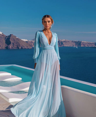 01533 - SPLASH VESTIDO GRACE CRISTAIS AZUL BEBE