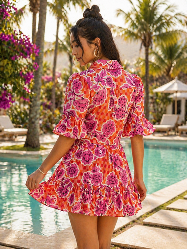 502VE007355 AMARANTE VESTIDO CURTO