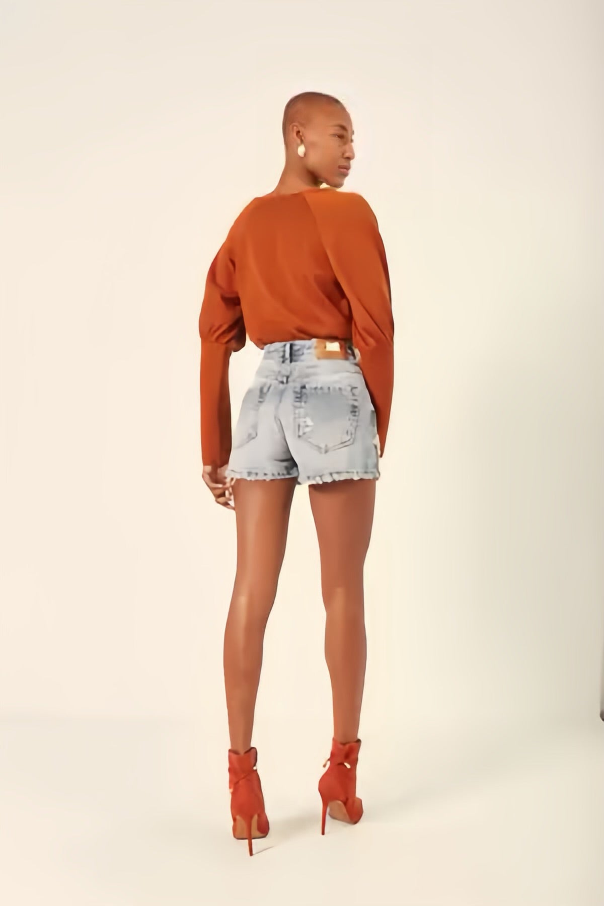SHO25687 DIMY SHORT JEANS DESTROYED