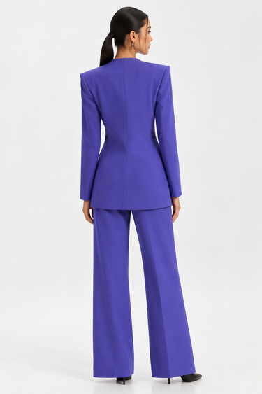 502BZ000426A LP CONJUNTO BLAZER ALONGADO E CALÇA ALFAIATARIA RETA