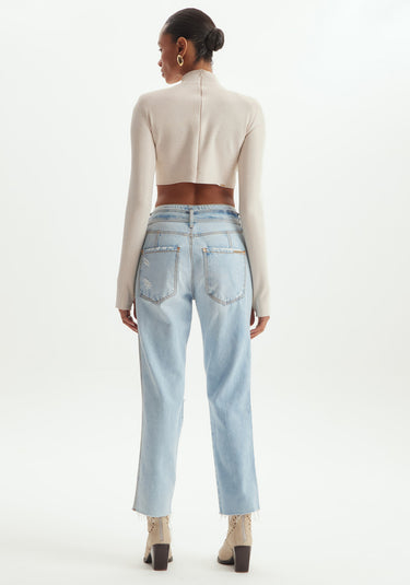 501CF005949- LP CALÇA JEANS RETA SUPER HIGH