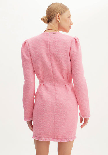 502VE008108 LP VESTIDO CURTO BOTÕES ROSA