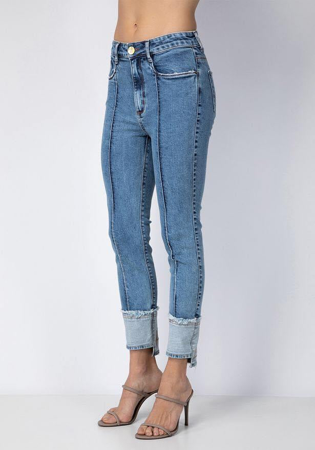 LP CALÇA JEANS MIDI SUPER HIGH