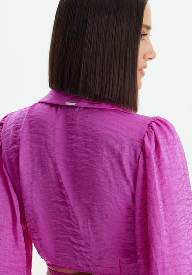 LP BLOUSE CROPPED PUFANTE LILAS P
