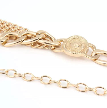 310526-5 IMPORTADO CINTO ELEGANTE CORRENTE DOURADA