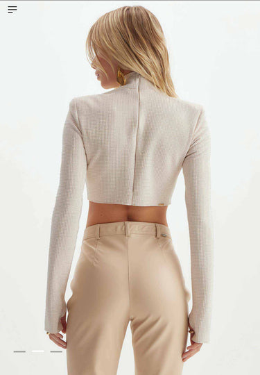 LP BLUSA SHINE BRILHO オフホワイト P
