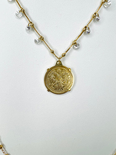 300121-7 IMPORTED NECKLACE MEDAL TRIO