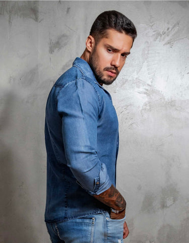 37201 PITBULL CAMISA JEANS