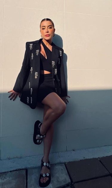 502BZ000339 - LP BLAZER OVERSIZED SHINE