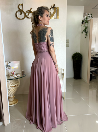 IMPOTARDOS ROSE M EMBROIDERED DRESS