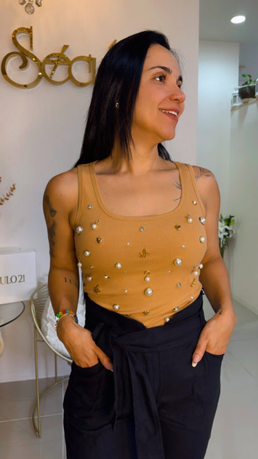502RG001012 - LP BLUSA REGATA CANELADA JUSTA COM PINGENTES