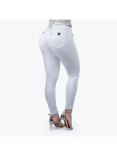 27965 -CALÇA JEANS CIGARRETE BOLSO BORDADO PITBULL