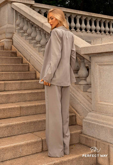 MO544140 WOMEN'S CROPPED SET + WIDE LEG PANTS