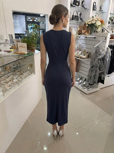 LP ASYMMETRICAL BLUE DRESS ESC.