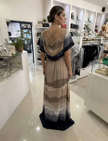 502VE003051 LONG DRESS WITH SIDE SLITS