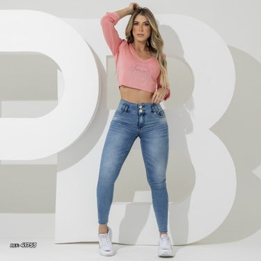 41753 PITBULL CALÇA JEABS COM BORDADO MO COS