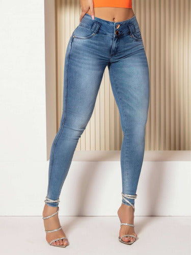 41753 PITBULL CALÇA JEABS COM BORDADO MO COS