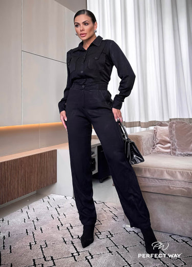 LI34233 - PW OVERALLS WITH BUTTONS
