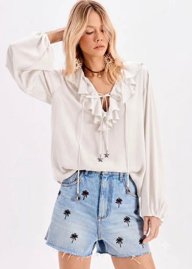 502BL009117 - MYFT BLUSA MANGA LONGA AMPLA