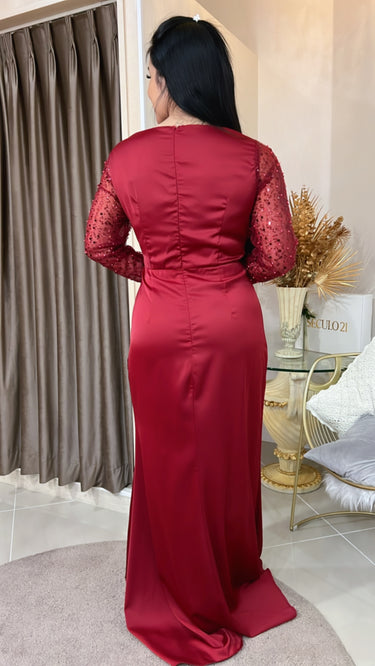 20241015-11 IMPORTADO VESTIDO LONGO MANGA LONGA BORDADO