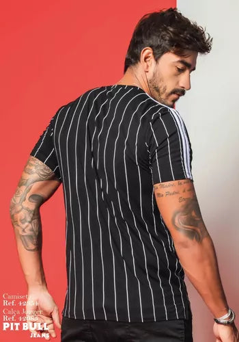 42354 PITBULL CAMISETA MASC LISTRA