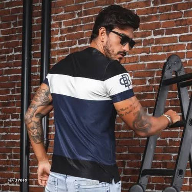 37610 -  PITBULL CAMISA MASCULINA MARINHO