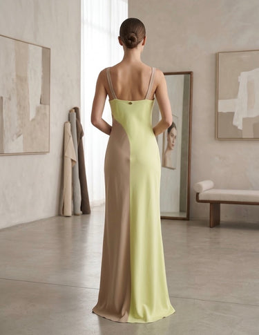 MR LONG NUDE DRESS P