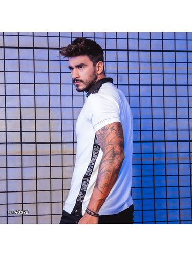 40978 PITBULL CAMISETA MASC POLO M/C BR