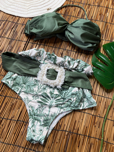 526BK000797- LP BIQUINI HOT PANTS CLOCHARD VERDE P