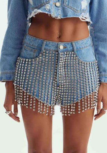501SH002067- LP SHORTS JEANS BRILHO