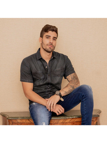37204 PITBULL CAMISA MASCULINA