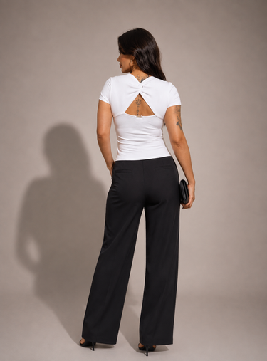003000624 - TIGRARA TWISTED TIGHT BLOUSE AT THE BACK