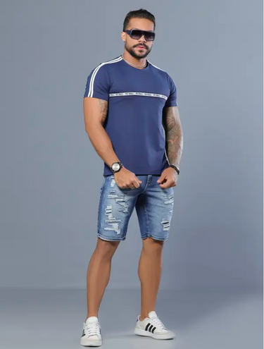 89121 PITBULL JEANS CAMISETA GOLA O