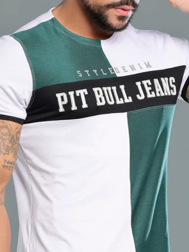 87075 PITBULL JEANS CAMISETA GOLA O