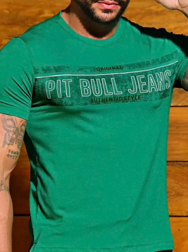 87959 PITBULL JEANS CAMISETA GOLA O