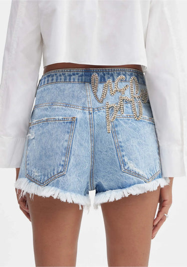 501SH002216- LP SHORT JEANS RELAXED BRILHO