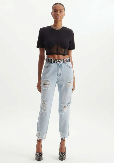 501CF006066 - LP CALCA LUNA JEANS CINTO